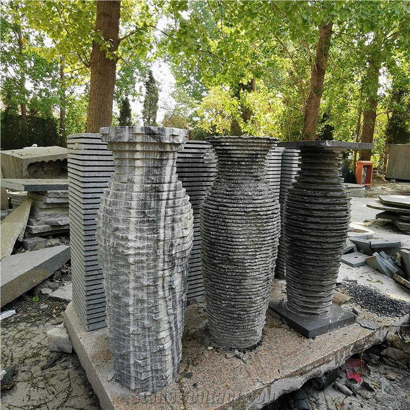 Marble Helix Fountain