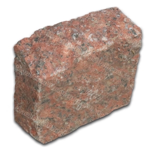 Vietnam Red Granite Cobbles with Natural Split
