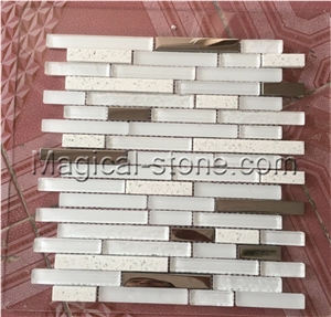 Composited Marble Mosaic,Glass Mosaic,Metal Mosaic