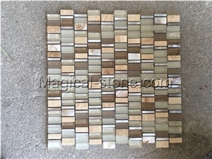 Composited Marble Mosaic,Glass Mosaic,Metal Mosaic