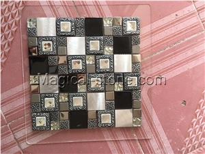 Composited Marble Mosaic,Glass Mosaic,Metal Mosaic