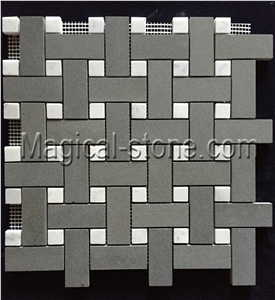 Stone Mosaic,Basalt Mosaic,Basketweave Mosaic Stone Mosaic,Basalt Mosaic,Basketweave Mosaic