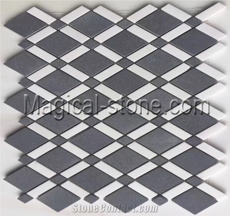 Stone Mosaic,Basalt Mosaic,Basketweave Mosaic