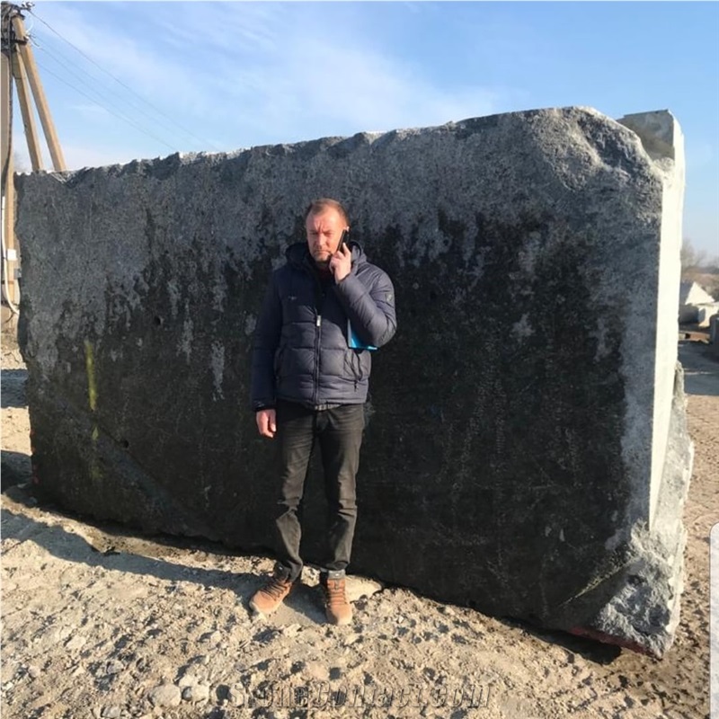 Galactic Blue Labradorite Granite Block, Ukraine Blue Granite