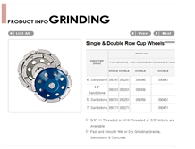 Single-Double Row Cup Grinding Wheels Single-Double Row Cup Grinding Wheels