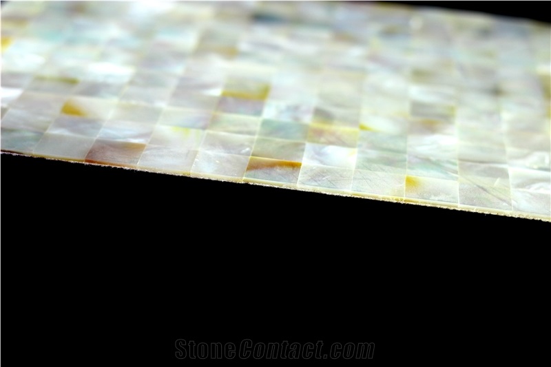 White Deep Sea Shell Mosaic Tiles for Decoration