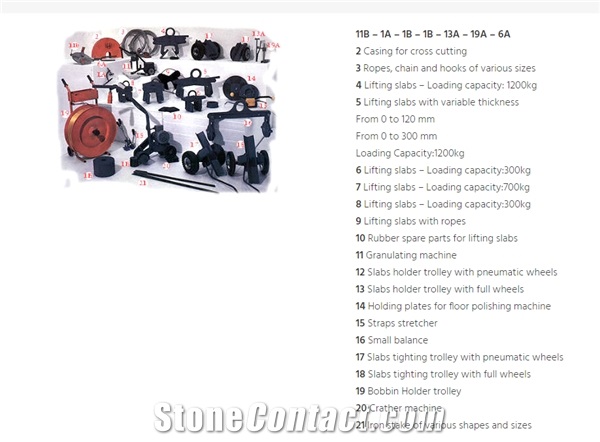 Slabs Tighting Trolley with Pneumatic Wheels