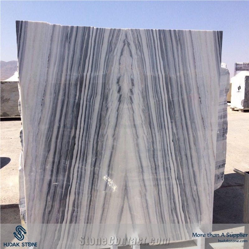 Blue Wood Marble Block