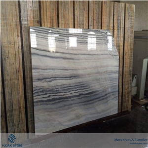 Blue Wood Marble Block