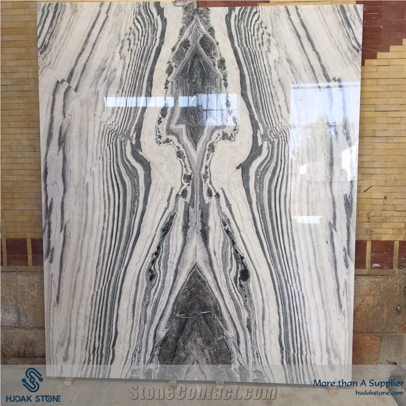 Blue Wood Marble Block