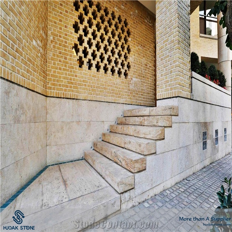 Iran Beige Travertine Block