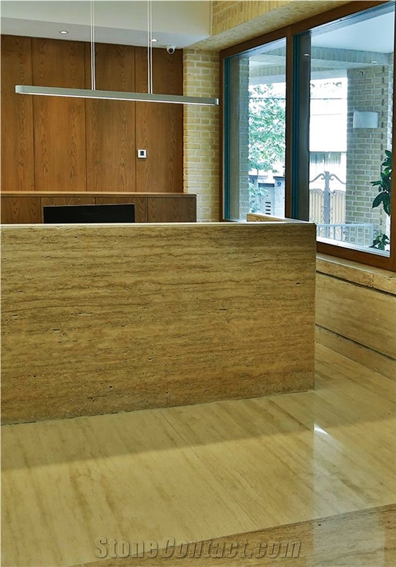 Iran Beige Travertine Block