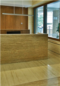Iran Beige Travertine Block