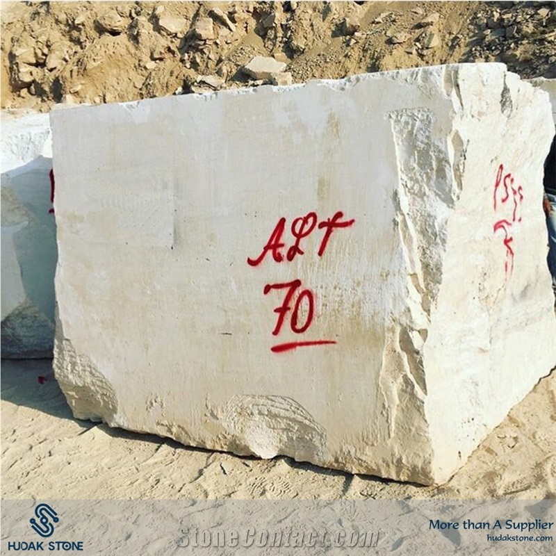 Iran White Travertine Block