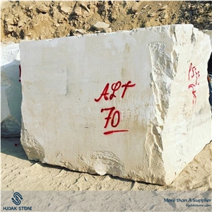 Iran White Travertine Block