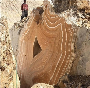 Orange Onyx Block, Iran Orange Onyx