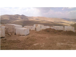 Persian White Limestone Block, Iran White Limestone