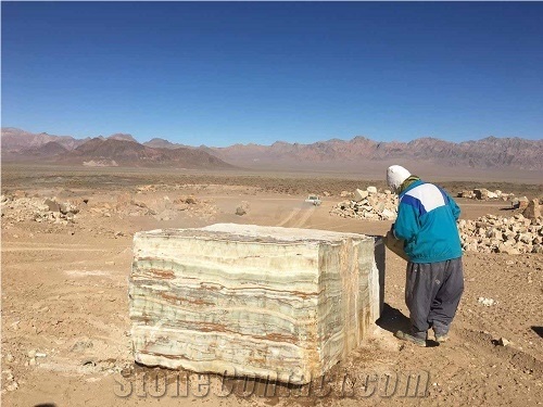 Persian White Onyx Block, Iran White Onyx
