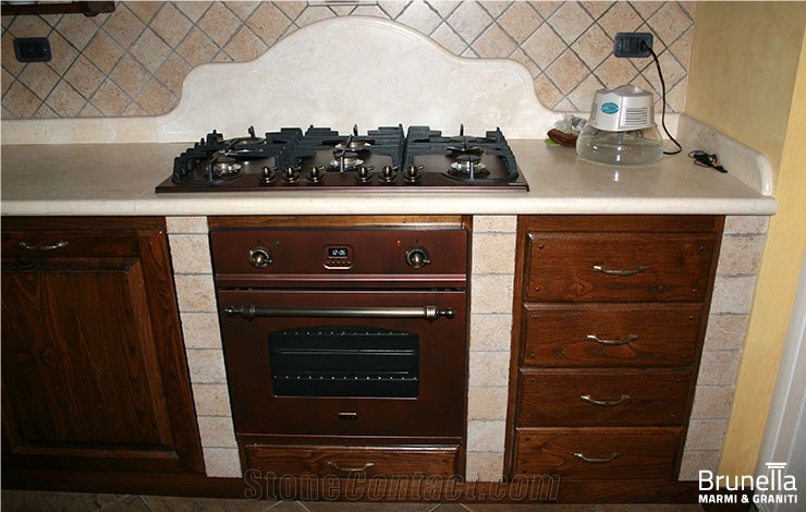 Filetto Rosso Classico Marble Kitchen Tops