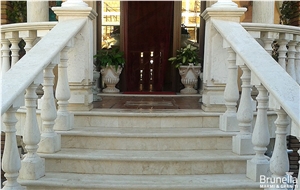 Trani Biancone Marble Balustrades,Railing