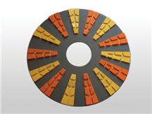 D.600mm Plateaux Polishing Abrasive A13 D.600/150 mm 28 Sectors for Marble