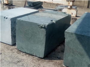 Green Rough Marble Blocks, Green Serpentine Marble Block