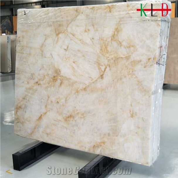 China New Amber Onyx Slabs for Bathroom Countertops
