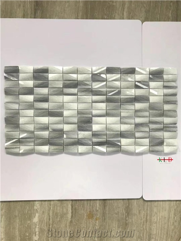 Cnc 3d Carved Mosaic Design Wall Sculpture Tiles