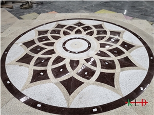 Granite Water Jet Floor Medallions