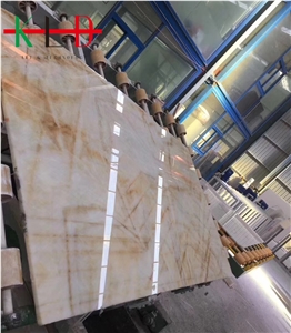Guangxi New Amber Onyx Slabs,China Golden Topaz