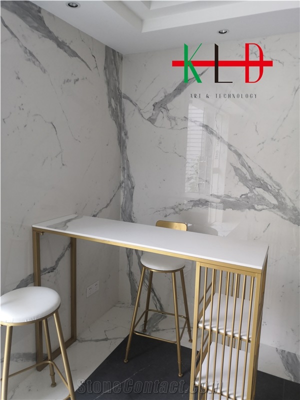 Sintered Stone Calacatta Table Work Tops,Cafe Desk
