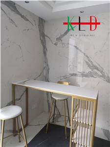 Sintered Stone Calacatta Table Work Tops,Cafe Desk
