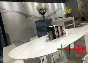 Sintered Stone Calacatta Table Work Tops,Cafe Desk