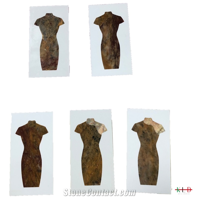 Water-Jet Cut Pattern Design Art Chinese Gown
