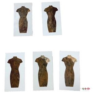 Water-Jet Cut Pattern Design Art Chinese Gown