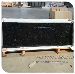 Angola Black Granite Kitchen Top Prefab