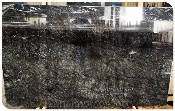 Black Marble Forest Dark Slab White Wall Tile