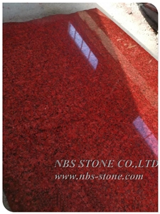 Chinese Cheap Granite Dyed Red Granite Slabs Tiles