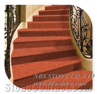 Chinese Cheap Granite Dyed Red Granite Slabs Tiles