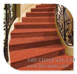 Chinese Cheap Granite Dyed Red Granite Slabs Tiles