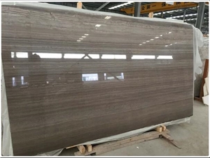 Dark Grey Coffee Wooden Vein Marble Slabs Tiles