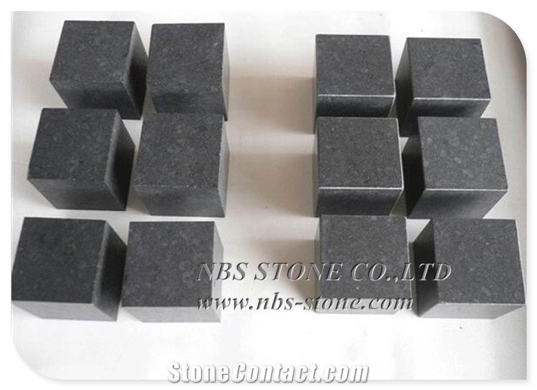 G684 Black Granite Cube Stone Paving Stone Cobble