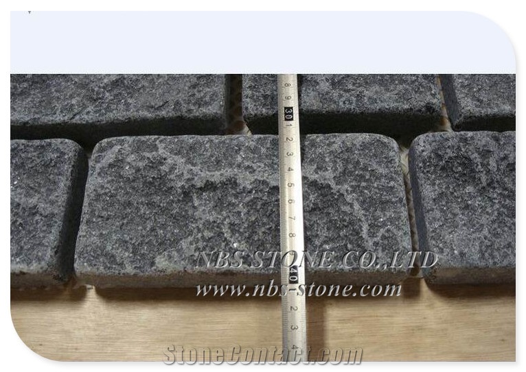 G684 Black Granite Cube Stone Paving Stone Cobble