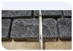 G684 Black Granite Cube Stone Paving Stone Cobble