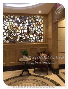 Grey Semiprecious Stone for Countertop Large Agate