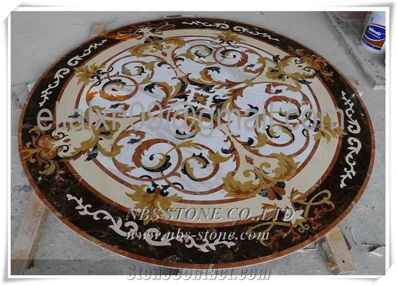 Hot Sale Marble Stone Waterjet Medallion Pattern