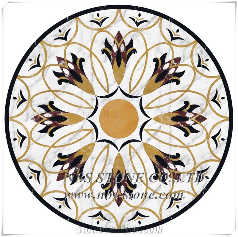 Hot Sale Marble Stone Waterjet Medallion Pattern