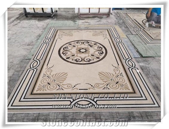 Hot Sale Marble Stone Waterjet Medallion Pattern