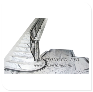 Marble Stair Tread Riser Interior Step Tread