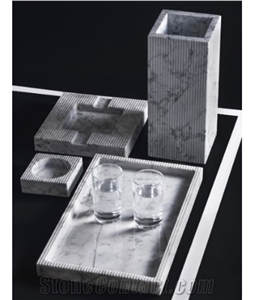Marble Tray Dessert Plate Dining Kitchen Accessory